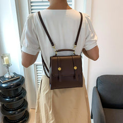 Casual Brown Backpack for Students and Commuters