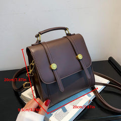 Casual Brown Backpack for Students and Commuters