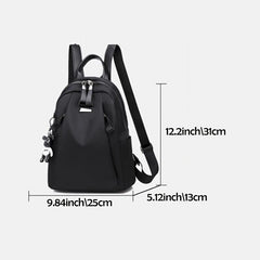 Casual Double Shoulder Backpack with Pendant for Daily Use