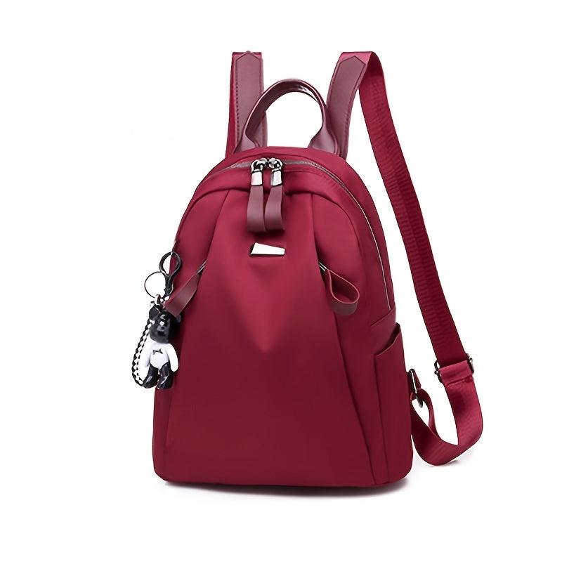 Casual Double Shoulder Backpack with Pendant for Daily Use