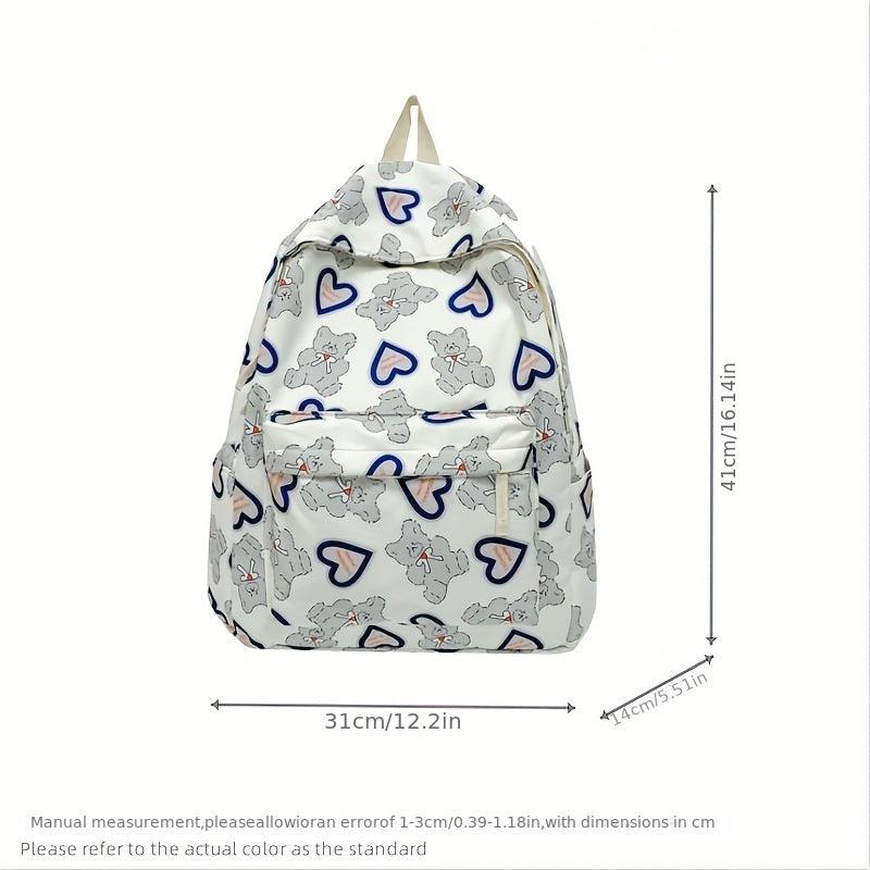 Little Bear Pattern Backpack for Students