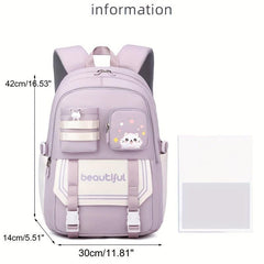 Casual Large Capacity Student Cat Backpack