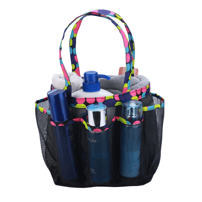 Portable Mesh Beach Bag Bath Swimming Bath Bag Pocket Mesh Cosmetics Storage Bag
