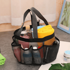 Portable Mesh Beach Bag Bath Swimming Bath Bag Pocket Mesh Cosmetics Storage Bag
