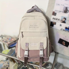 Casual Backpack High School Student Large Capacity Men Women Shoulder Bag