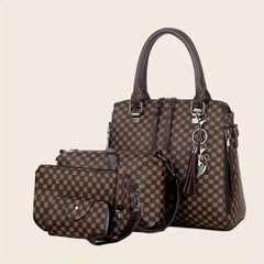 4 Piece Set Business Briefcase Summer Women's Shoulder Bag