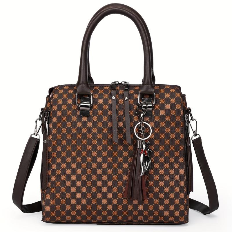 4 Piece Set Business Briefcase Summer Women's Shoulder Bag