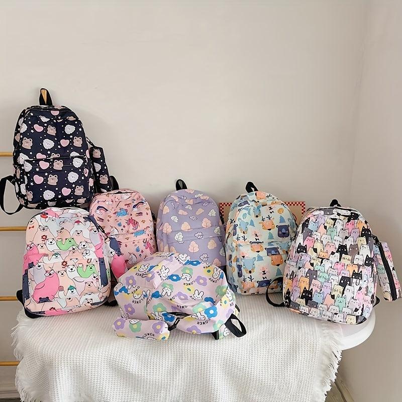 Casual Cartoon Backpack Student School Bag Travel Backpack