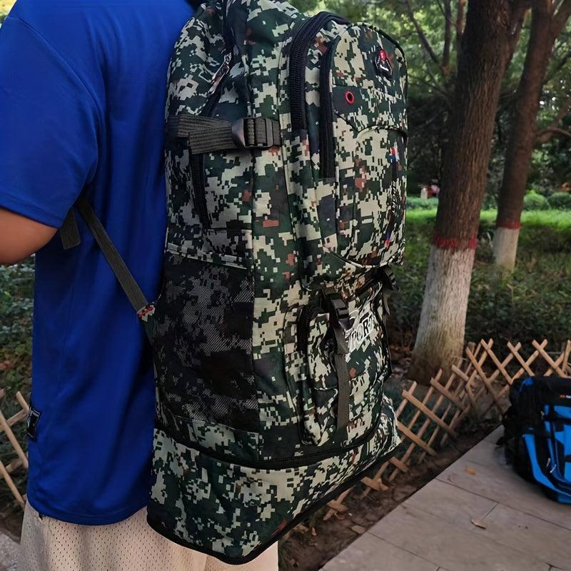 Men's Camo Outdoor Travel Backpack Large Capacity