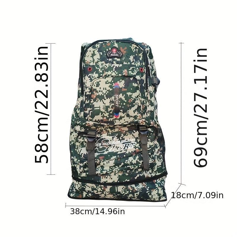 Men's Camo Outdoor Travel Backpack Large Capacity