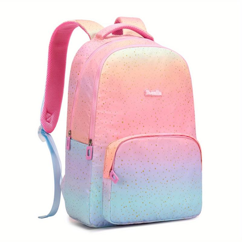 Girls Gradients Laptop Schoolbag Middle School Backpack