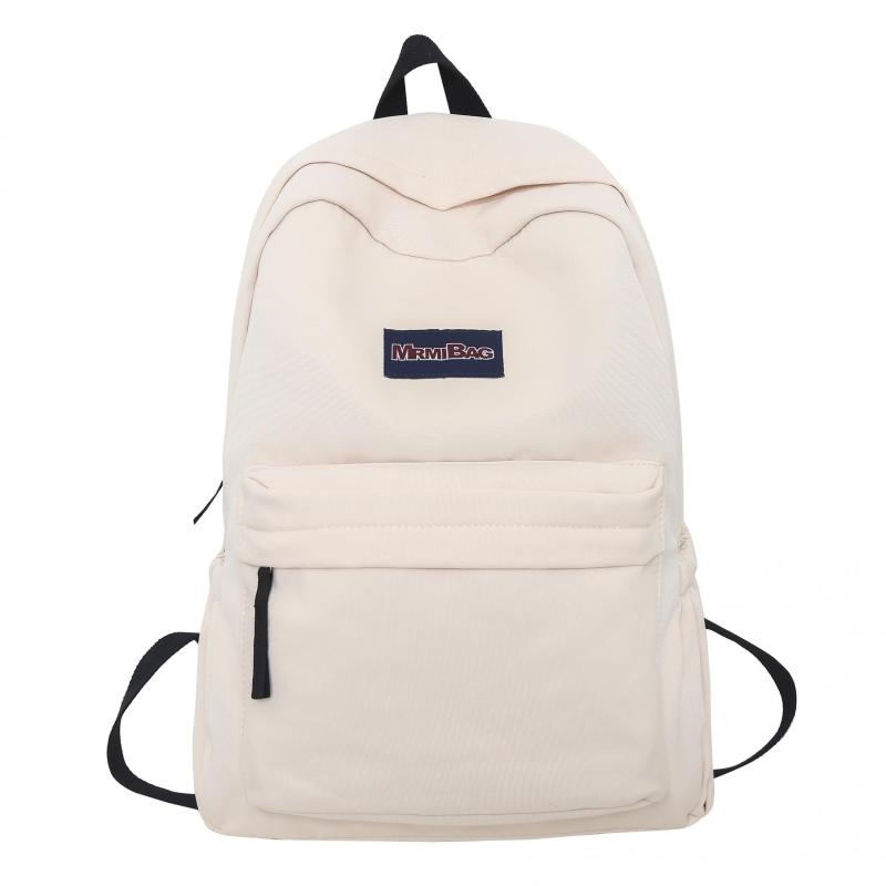 Solid Backpack for Students Lightweight Large Capacity Outdoor Bag