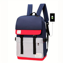 School Bag Laptop Backpack USB Charging Lightweight Large Capacity