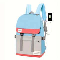 School Bag Laptop Backpack USB Charging Lightweight Large Capacity