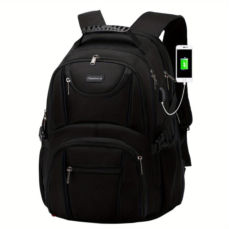 Large Capacity USB Laptop Backpack 43 18 cm Water Resistant Travel Backpack