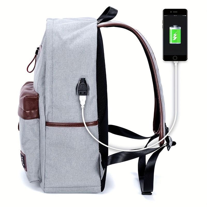Large Laptop Backpack w/ USB Charging Port