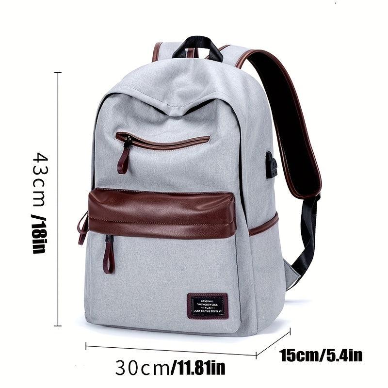 Large Laptop Backpack w/ USB Charging Port