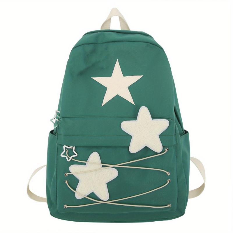 Casual Star Pattern Backpack Student Travel Large Capacity Adjustable Straps