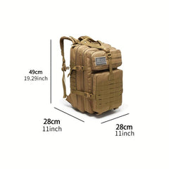 Men's Waterproof Nylon Tactical Backpack for Hiking & Camping