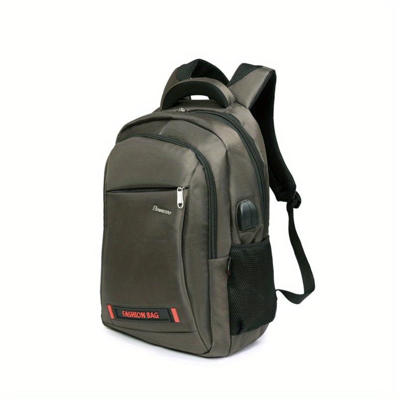 Men's Large Capacity Backpack with USB Charging Port