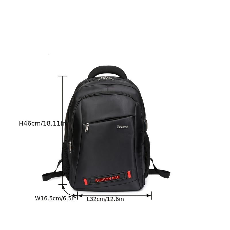 Men's Large Capacity Backpack with USB Charging Port