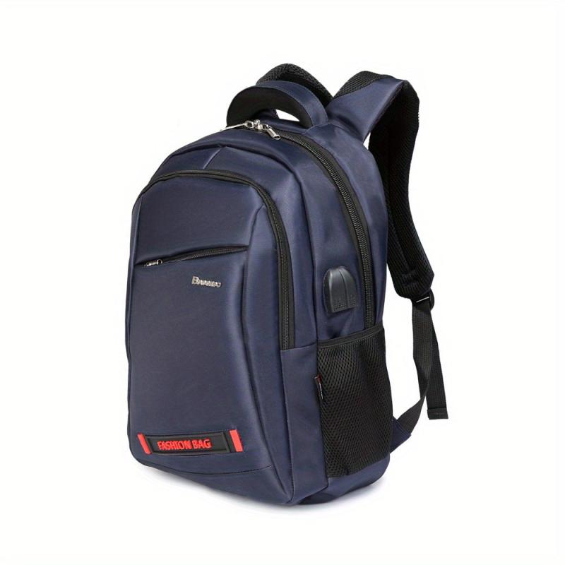 Men's Large Capacity Backpack with USB Charging Port