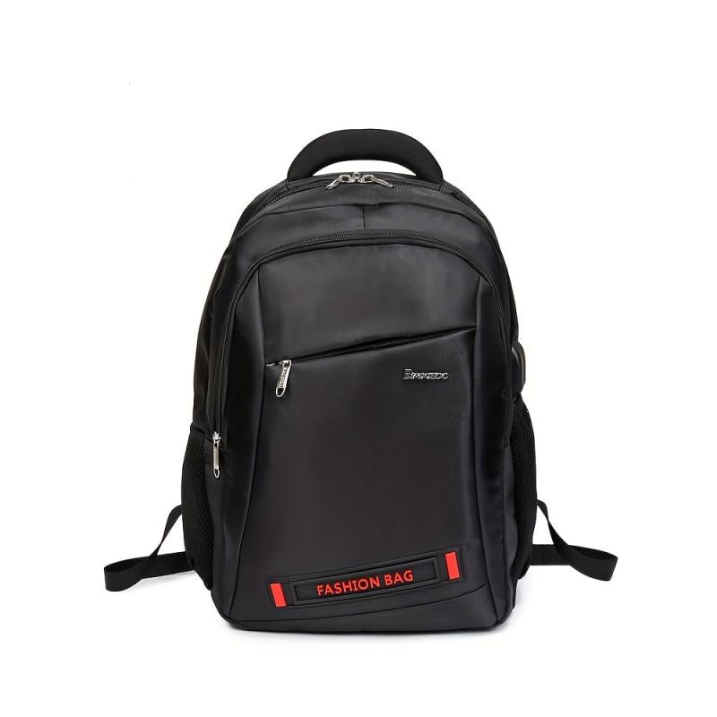 Men's Large Capacity Backpack with USB Charging Port