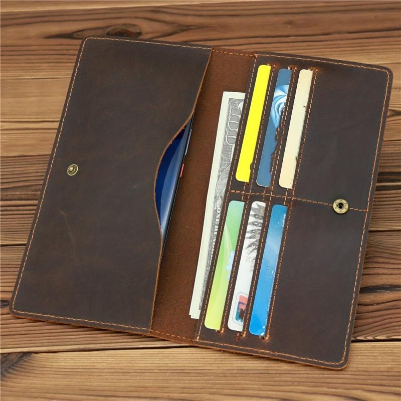 Men Long Wallet Card Money Coin Purse Money Clip Clutch Bag