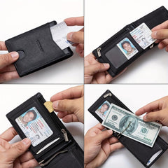 RFID Blocking Money Clip Wallet for Men