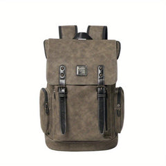 Men's High PU Backpack Computer Backpack Large Capacity Travel Backpack