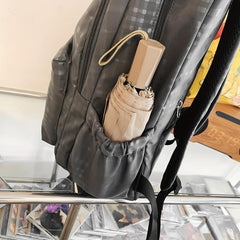 Plaid Backpack Large Capacity Casual Business Travel Backpack