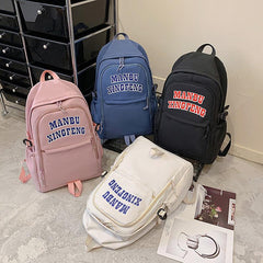 Student College Canvas Letter Backpack