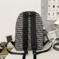 Unisex Large Capacity Letter Backpack