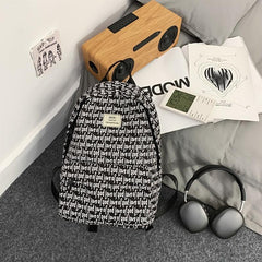 Unisex Large Capacity Letter Backpack