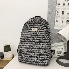 Unisex Large Capacity Letter Backpack