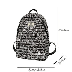 Unisex Large Capacity Letter Backpack