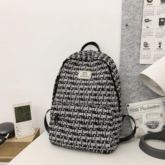 Unisex Large Capacity Letter Backpack