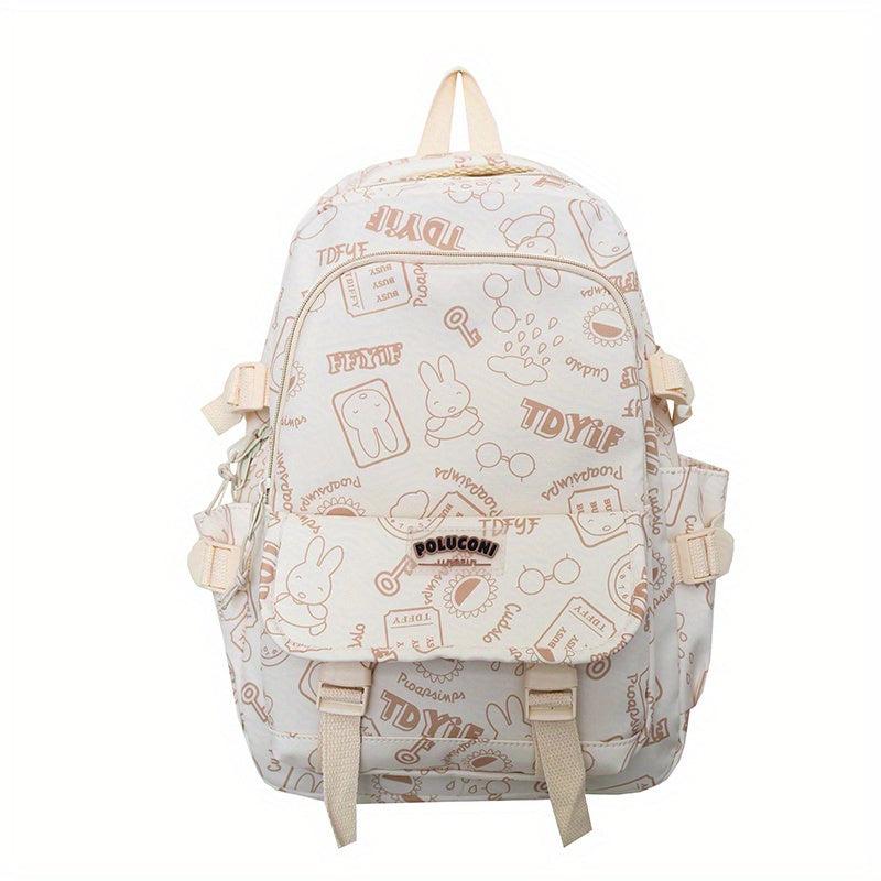 Casual Cartoon Printing Backpack Large Capacity School Bag