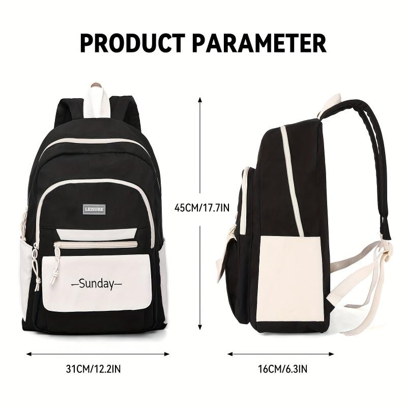 Fashionable Preppy Backpack with Large Capacity