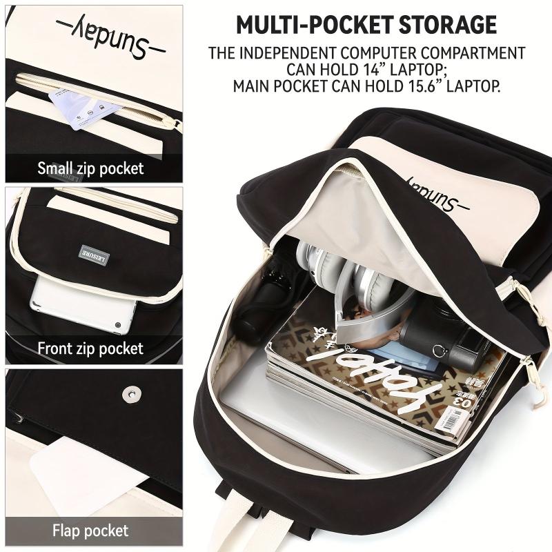 Fashionable Preppy Backpack with Large Capacity