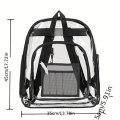 Waterproof PVC Backpack Transparent for Men and Women