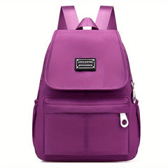 Solid Backpack Casual Versatile Student Travel Backpack