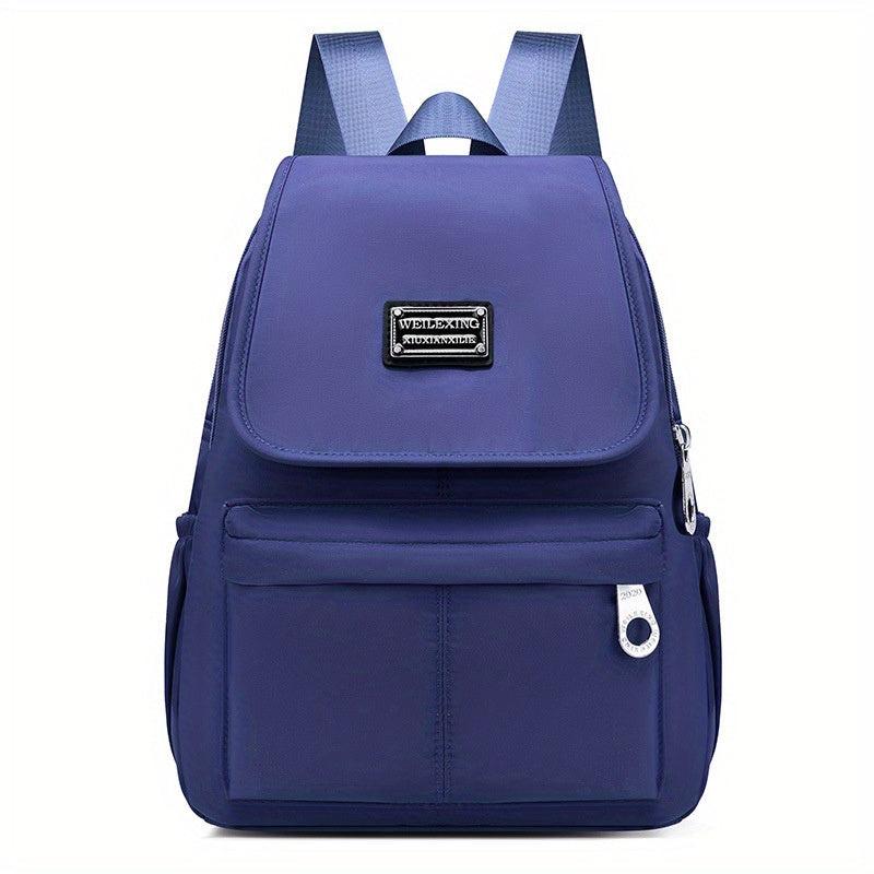 Solid Backpack Casual Versatile Student Travel Backpack