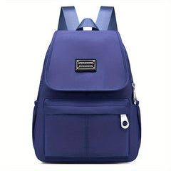 Solid Backpack Casual Versatile Student Travel Backpack