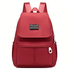 Solid Backpack Casual Versatile Student Travel Backpack