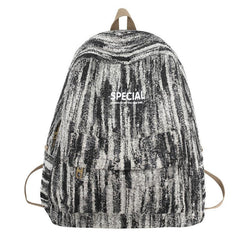 Striped Double Shoulder Backpack