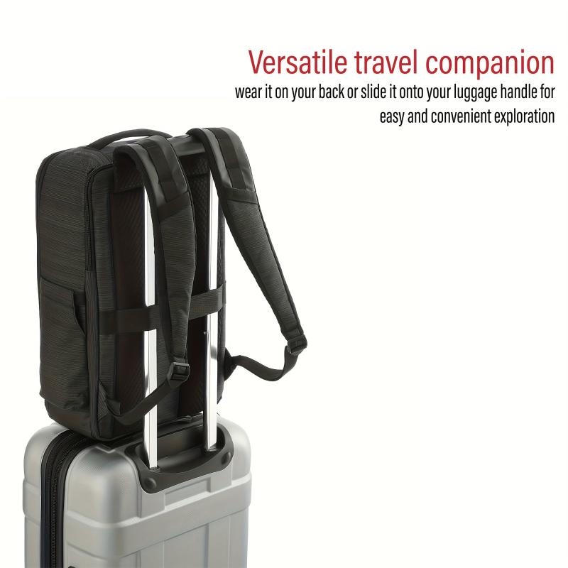 2-in-1 Travel Laptop Backpack & Wash Bag Set for Business