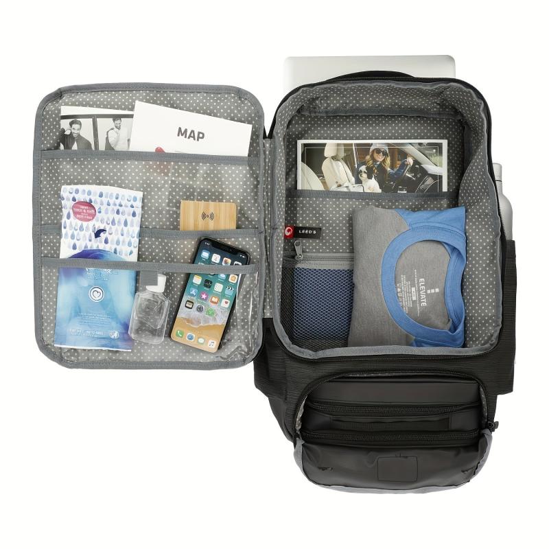 2-in-1 Travel Laptop Backpack & Wash Bag Set for Business