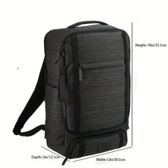 2-in-1 Travel Laptop Backpack & Wash Bag Set for Business