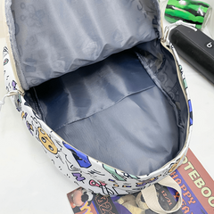 Graffiti Schoolbag Women Large Capacity Double Shoulder Bag Backpack